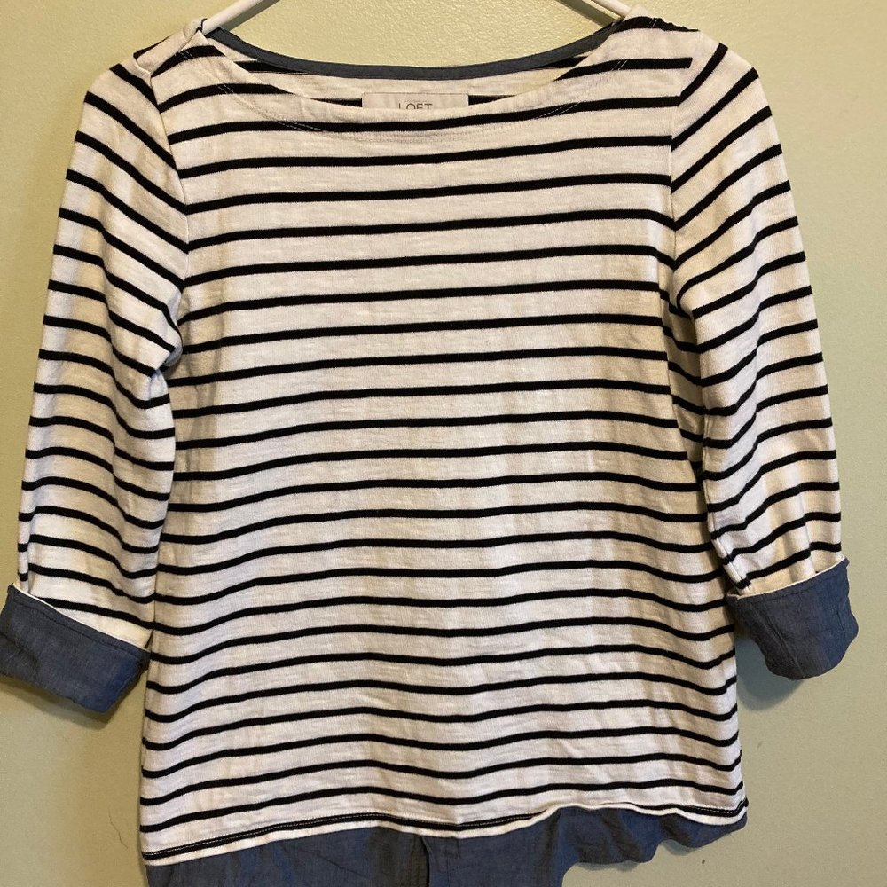 Loft Striped Sweater XSP